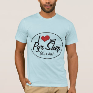 Ik hou van mijn koortsriem (het is een hond) t-shirt