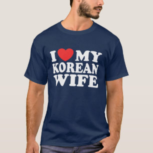 Ik hou van mijn Koreaanse vrouw T-shirt