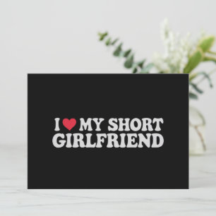 Ik hou van mijn korte GF Meisje Jongen Paar Valent Kaart