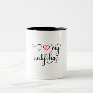 Ik hou van mijn krullende haar Mok