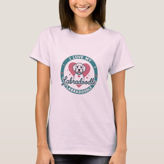 Ik hou van mijn labradole T-Shirt (Voorkant)