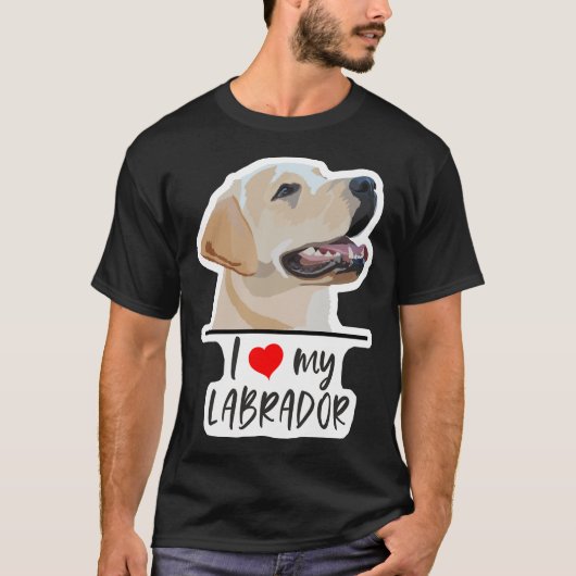 Ik hou van mijn labrador 35 t-shirt (Voorkant)