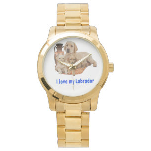Ik hou van mijn Labrador honden Horloge