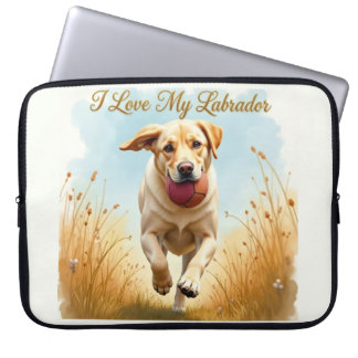 Ik hou van mijn Labrador Laptophoes Laptop Sleeve