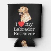Ik hou van mijn labrador Retriever Blikjeskoeler (Voorkant)