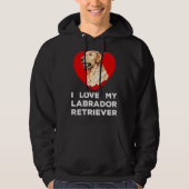Ik hou van mijn Labrador Retriever Dog Hoodie (Voorkant)