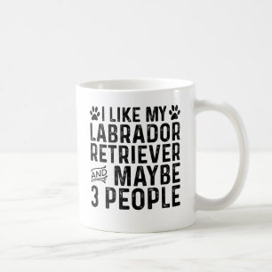 Ik hou van mijn Labrador Retriever en 3 mensen Koffiemok