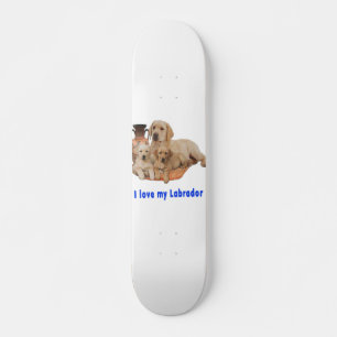 Ik hou van mijn labrador skateboard