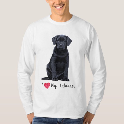 Ik hou van mijn labrador t-shirt (Voorkant)