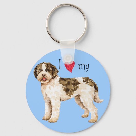 Ik hou van mijn Lagotto Sleutelhanger (Voorkant)