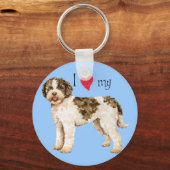 Ik hou van mijn Lagotto Sleutelhanger (Voorkant)
