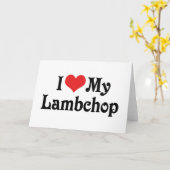 Ik hou van mijn Lambchop Kaart (Gele Bloem)