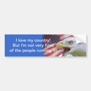 Ik hou van mijn land bumper sticker