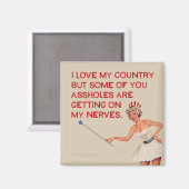 Ik hou van mijn land......... magneet (Voorkant / Achterkant)