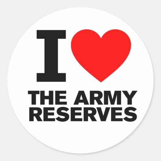 Ik hou van mijn landreserve ronde sticker (Voorkant)
