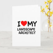 Ik hou van mijn landschapsarchitect kaart (Gele Bloem)