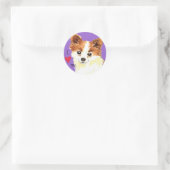 Ik hou van mijn lange kat Chihuahua Ronde Sticker (Tas)