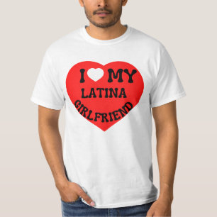 Ik hou van mijn latina vriendin heet vriendin bf t-shirt