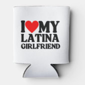 Ik hou van mijn Latina Vriendin, ik hart mijn Lati Blikjeskoeler (Voorkant)
