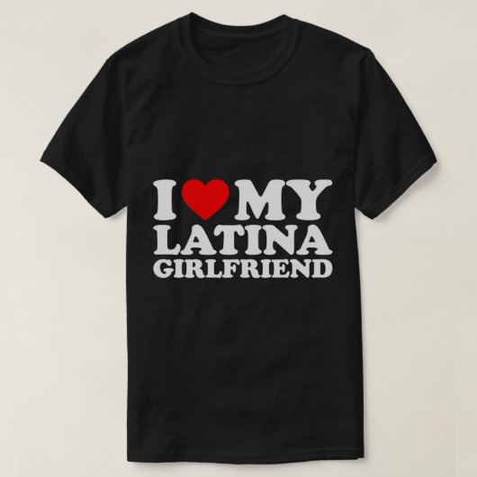 Ik hou van mijn Latina Vriendin T-Shirt (Design voorkant)