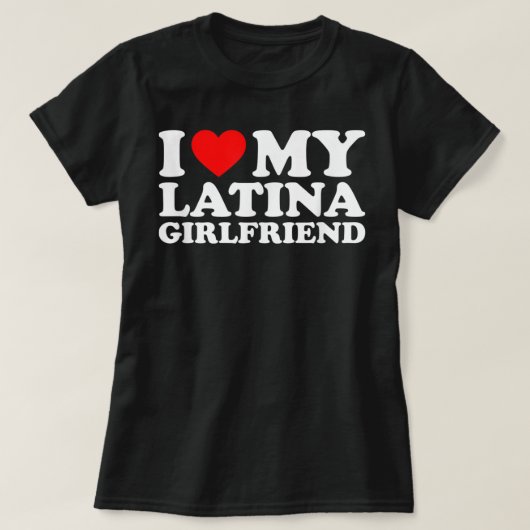 Ik hou van mijn Latina Vriendin T-shirt (Design voorkant)