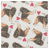 Ik hou van mijn Leonberger Stof (Close Up)