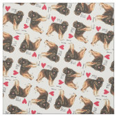 Ik hou van mijn Leonberger Stof (Swatch)