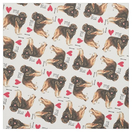 Ik hou van mijn Leonberger Stof (Swatch)