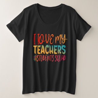 IK HOU VAN MIJN LEREN. GROTE MAAT T-SHIRT
