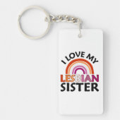 Ik hou van mijn lesbische zus sleutelhanger (Voorkant)