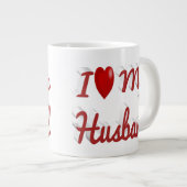 Ik hou van mijn leuke rode tekst extra grote beker (Voorkant rechts)