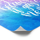 Ik hou van mijn leven omdat het me jouw Poster gaf (Hoek)