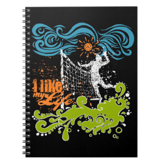 Ik hou van mijn leven Volleyball Notitieboek