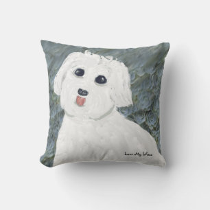 Ik hou van mijn Lhasa Square Pillow Hand Drawn Kussen