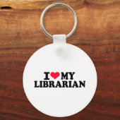 Ik hou van mijn Librarian Sleutelhanger (Voorkant)