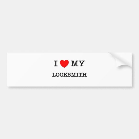 Ik hou van mijn LOCKSMITH Bumpersticker (Voorkant)
