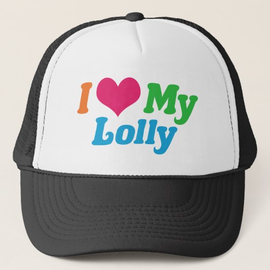 Ik hou van mijn lolly trucker pet (Voorkant)