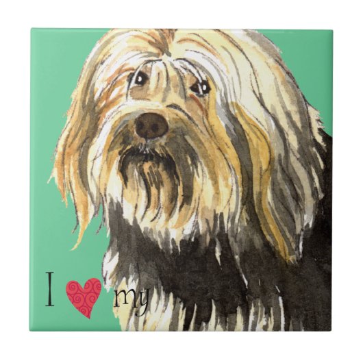 Ik hou van mijn Lowchen Tegeltje (Voorkant)