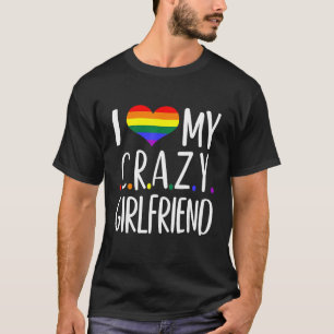 Ik hou van mijn luie Vriendin... lesbiennes homose T-shirt