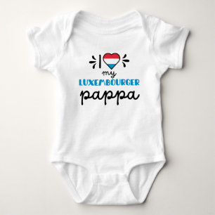 Ik hou van mijn Luxemburgse pappa schattig Romper