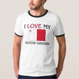 Ik hou van mijn Maltese opa T-shirt