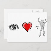 Ik hou van mijn mama briefkaart (Voorkant / Achterkant)