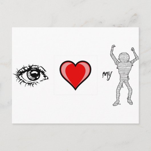 Ik hou van mijn mama briefkaart (Voorkant)