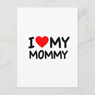 Ik hou van mijn mama briefkaart
