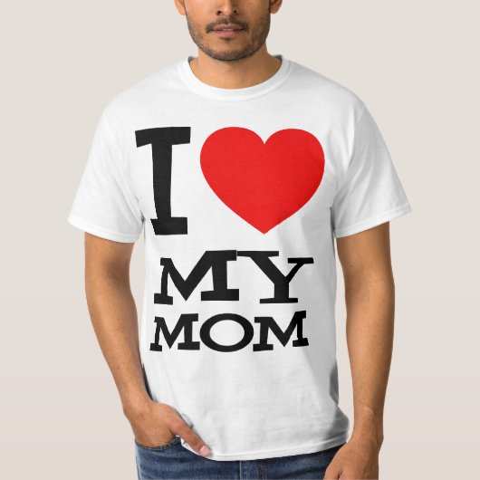 Ik hou van mijn mama T-Shirt (Voorkant)