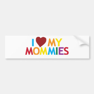 Ik hou van mijn mama's bumpersticker