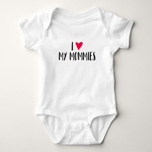 Ik hou van mijn mama's. romper (Voorkant)