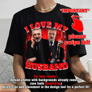 Ik hou van mijn man aangepaste Valentijnsdag cadea T-shirt