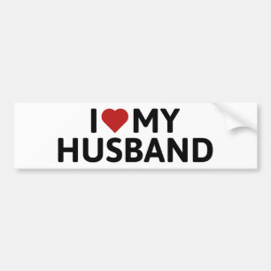 Ik hou van mijn man bumpersticker