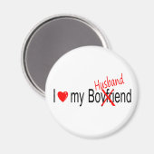 Ik hou van mijn man magneet (Voorkant / Achterkant)